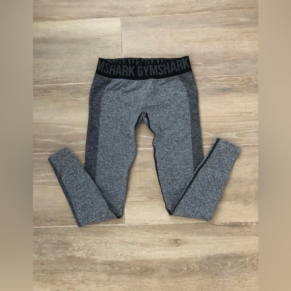 Gymshark - Flex Low Rise Leggings in Charcoal Marl Heather Gray - New - Picture 4 of 7